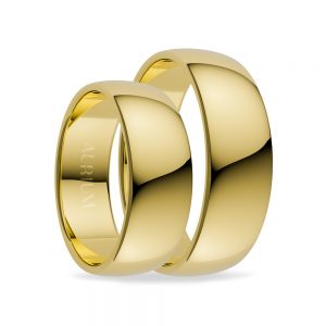 hladke svadobne obrucky zlte- zlato klasicke Aurium AU76100-6-Y
