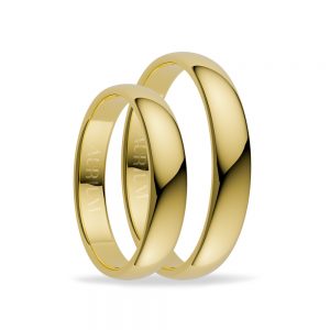 klasicke svadobne obrucky zlte zlato hladke Aurium AU76100-3.5-Y