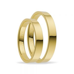 klasicke svadobne obrucky zlte zlato hladke Aurium AU76103-3-Y