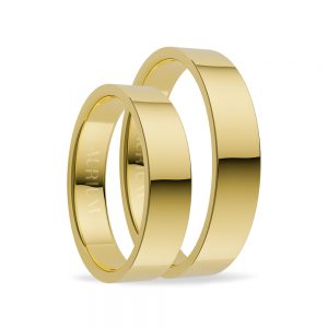 klasicke svadobne obrucky zlte zlato hladke Aurium AU76103-4-Y