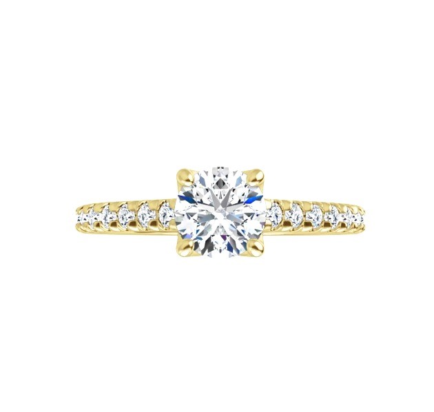 luxusny zasnubny prsten zlte zlato Aurium AU85123936