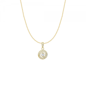 zlaty náhrdelník shiny spirala so zirkónmi aurium